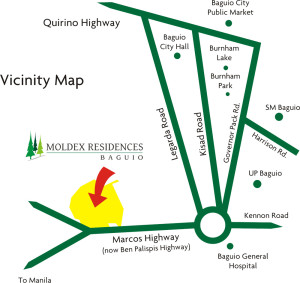 Moldex Baguio City Condo Residences Vicinity Map