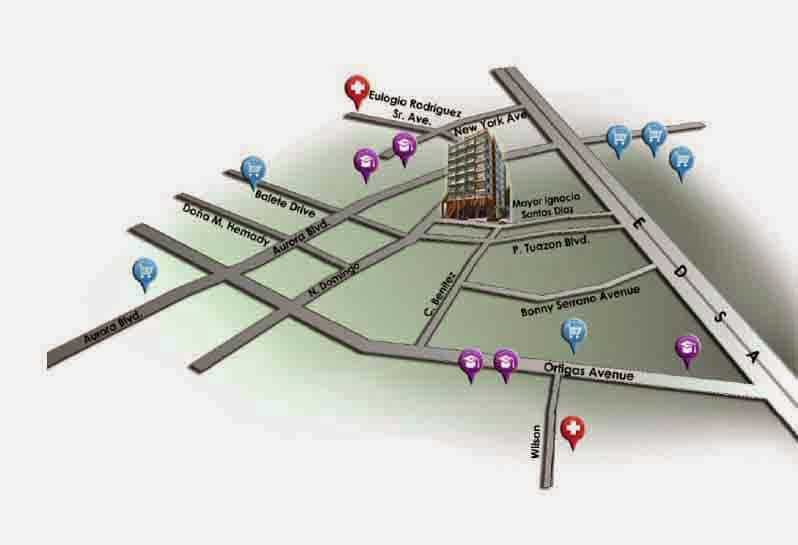 Centro Residences Location Map