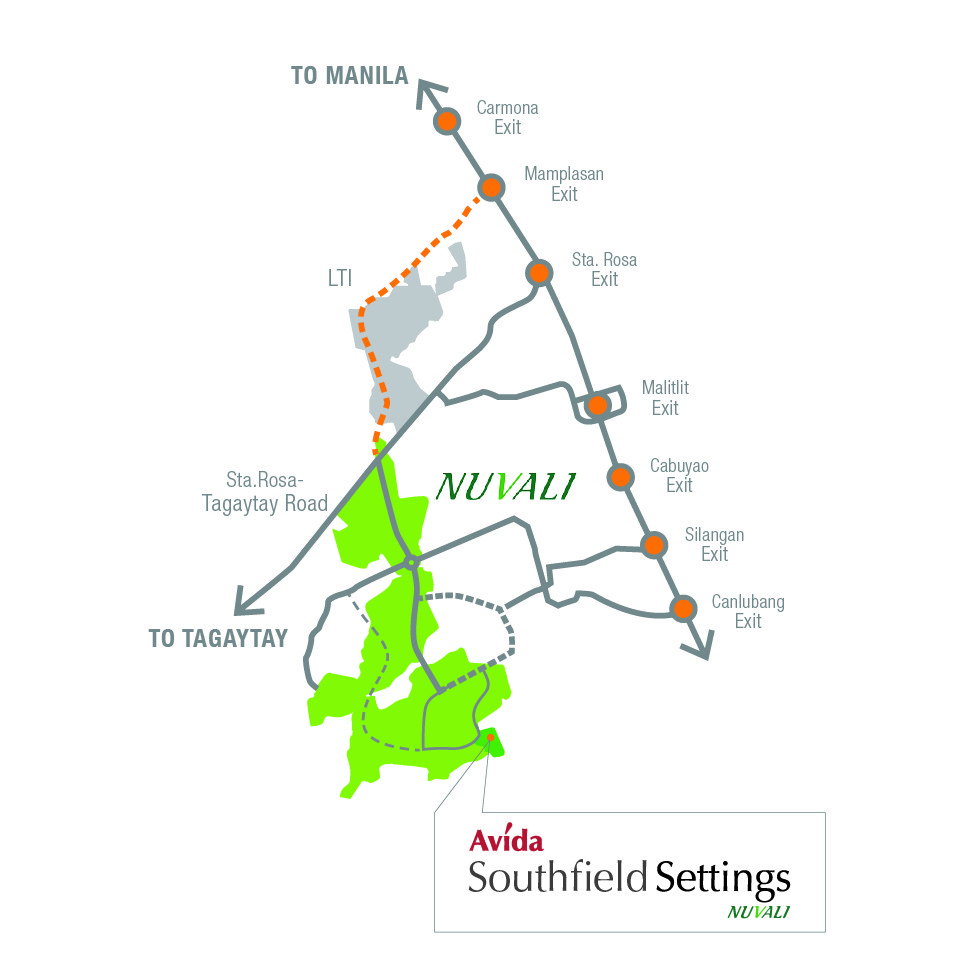 Southfield Settings Nuvali Map