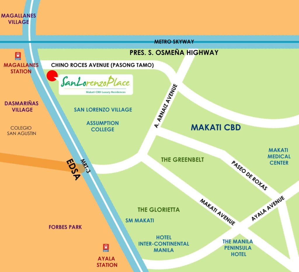 San Lorenzo Place Location and Vicinity