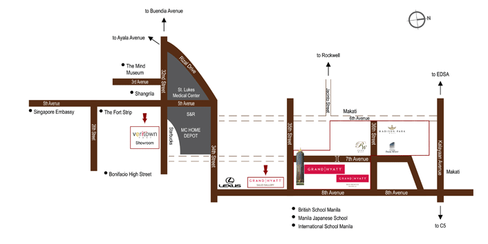 Times Square West Location and Vicinity