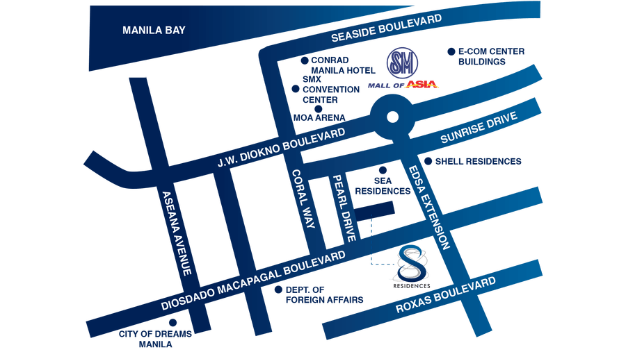 S Residences Location and Vicinity Map