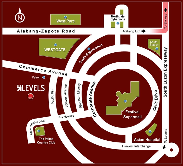 The Levels Location and Vicinity