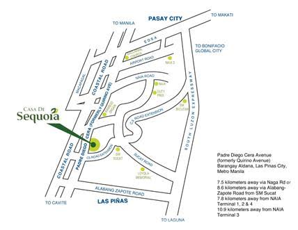 Casa de Sequoia Location and Vicinity