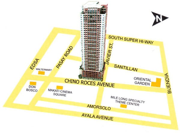 The Oriental Place Location and Vicinity Map