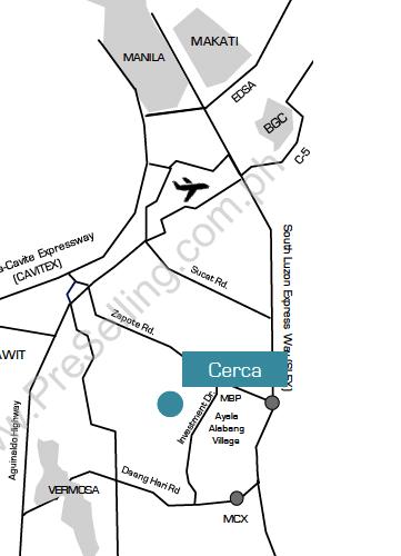 Cerca Location and Vicinity