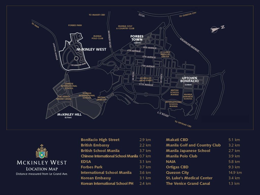 Park McKinley West Location and Vicinity