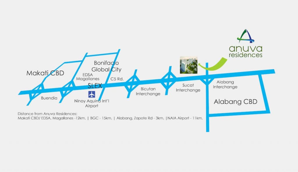 Anuva Residences Location and Vicinity