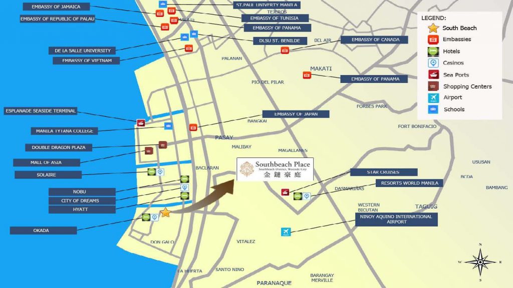 South Beach Place Location and Vicinity