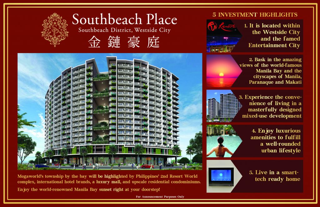 Southbeach Place Reasons to Invest