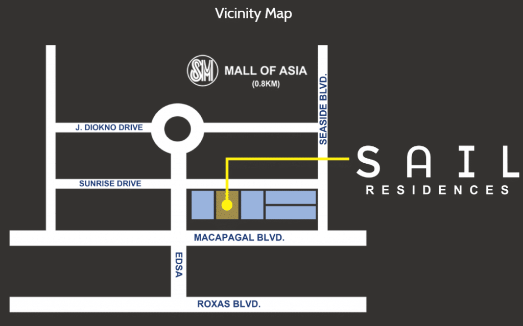 Sail Residences Location and Vicinity