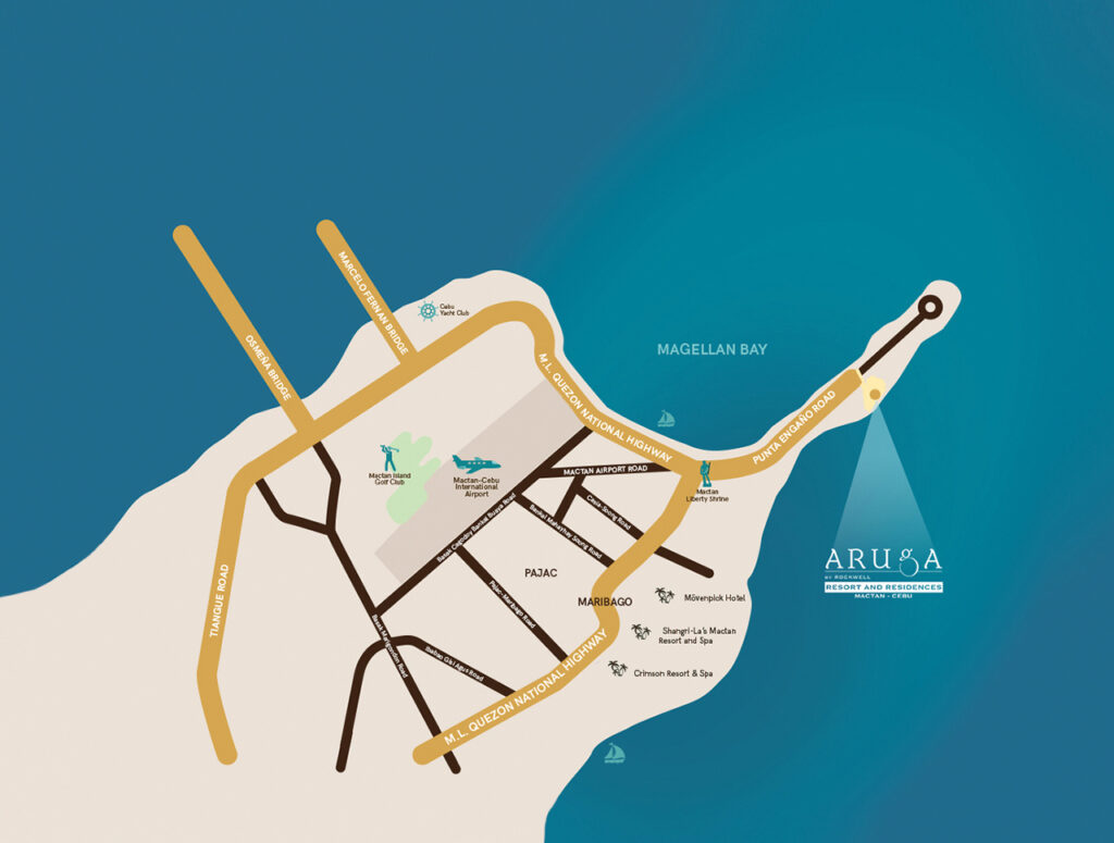 Aruga Mactan Location and Vicinity