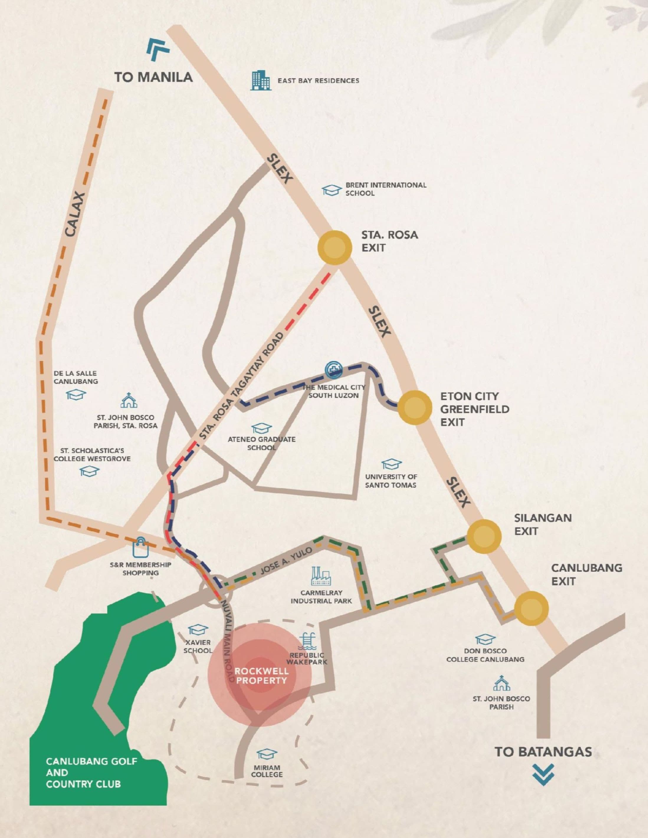 Rockwell South at Carmelray location and vicinity