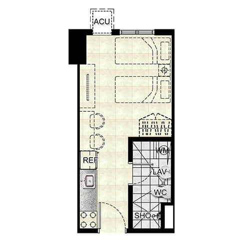 Atwood Heights Studio Floor Plan