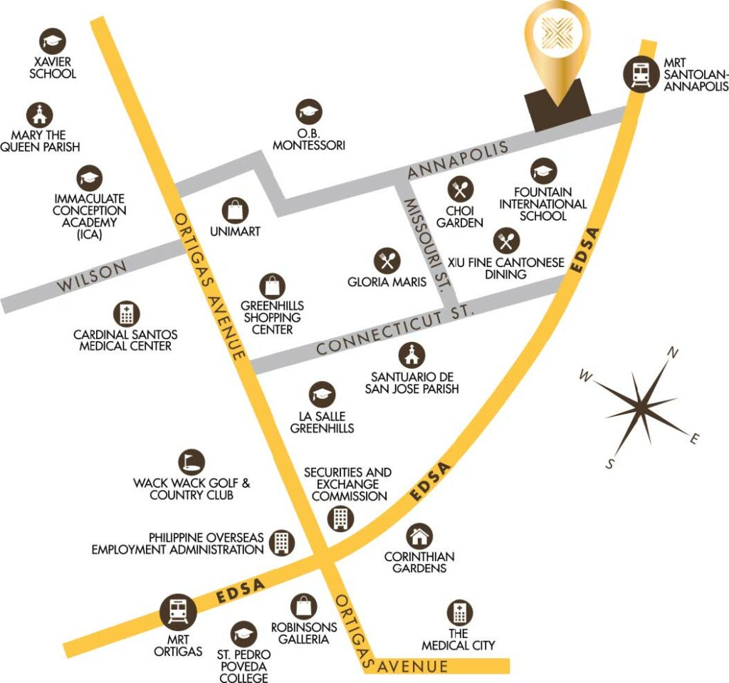 The Verano Location and Vicinity