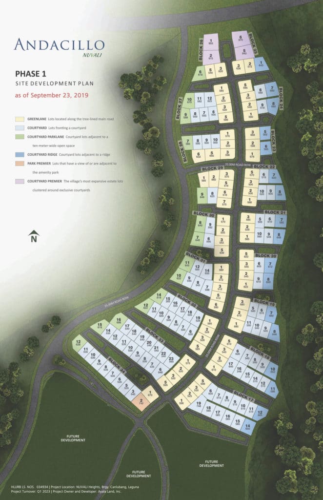 Andacillo Nuvali Site Development Plan