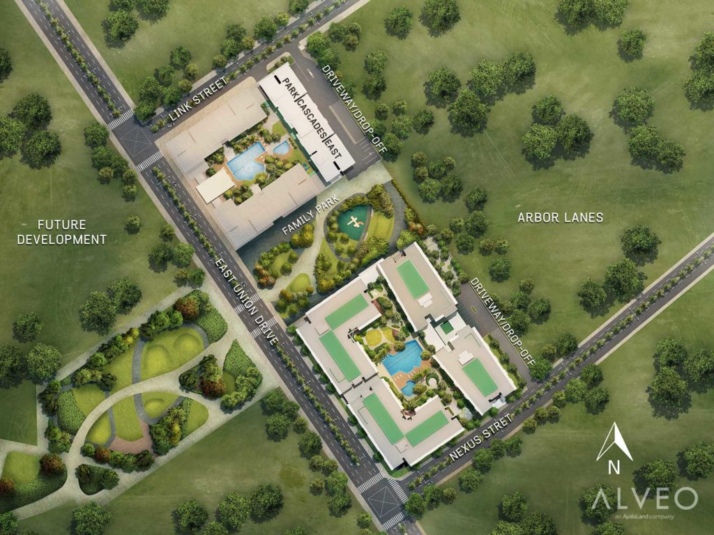 Park Cascades Arca South Location and Vicinity